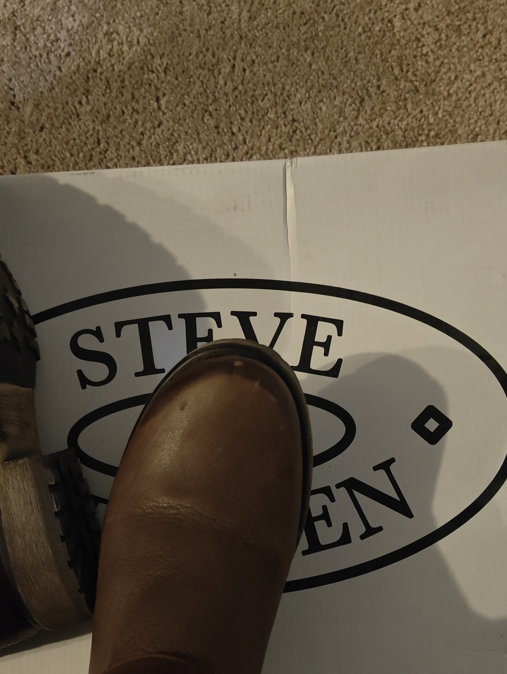 Steve Madden Fairmont Brown Leather Boots Size 9 - Picture 12 of 12